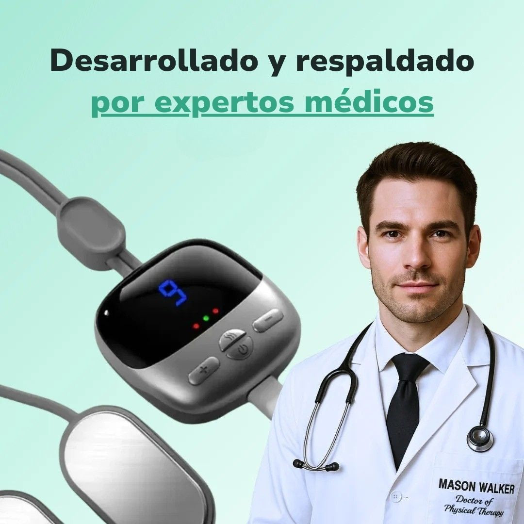 Dispositivo EMS portátil - Elimina el dolor de cuello y la mala postura con 10 minutos diarios.