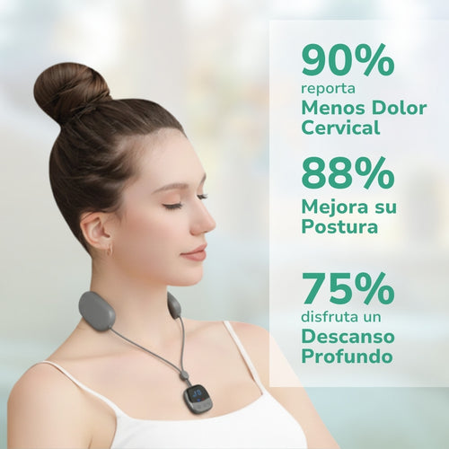 Dispositivo EMS portátil - Elimina el dolor de cuello y la mala postura con 10 minutos diarios.
